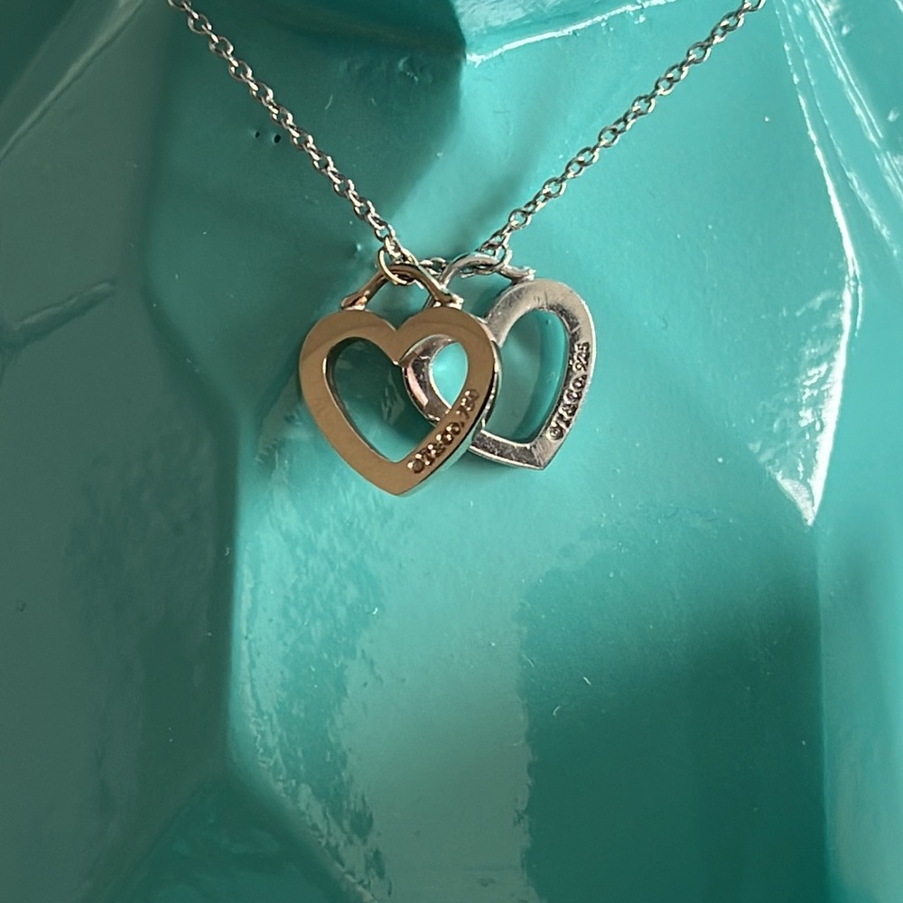 Tiffany & Co. double heart necklace - Picture 4 of 16